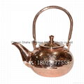 Handmade Copper water pot tank with Hammer pattern 3