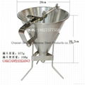 Bakery supplies material 304 stainless steel Confectionery funnel with  stand 4