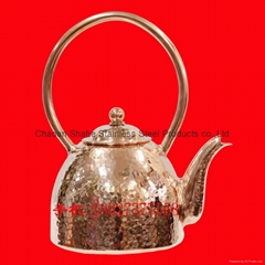 Handmade Hammered line water pot，Chaoshan Kung Fu Tea Set