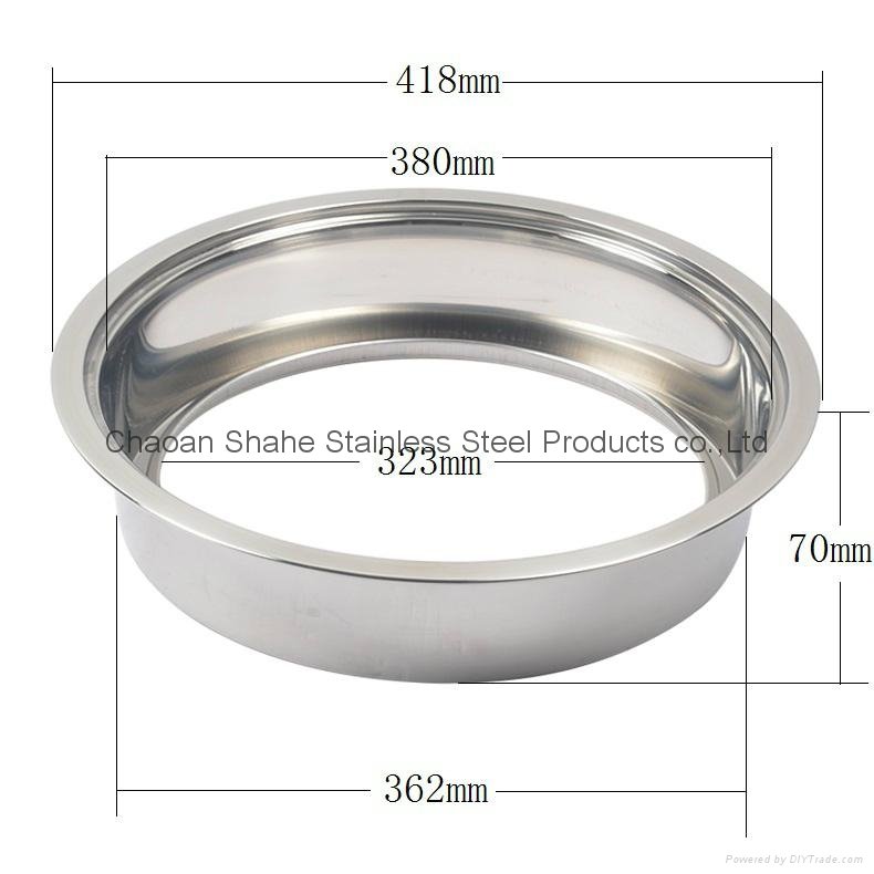 hot pot store articles S/S sinking style induction cooker fire pot ring 2
