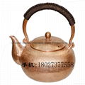 Red Copper Tea Kettle 2