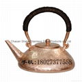 Handmade Red Copper Chaoshan Gongfu Teapot  2