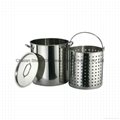 Fried Pot & Drained Basket Steel Turkey Fried Pot for Hospitality Equipment 1