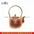 Hammered pattern Copper Kung Fu teapot