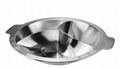 Buy Stainless steel Divided into 3 pars shabu shabu hot pot looking for Shahe 4