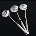 Slotted spoon Oil Filter ladle Oil Separator Spoon Multipurpose Round Colander 3