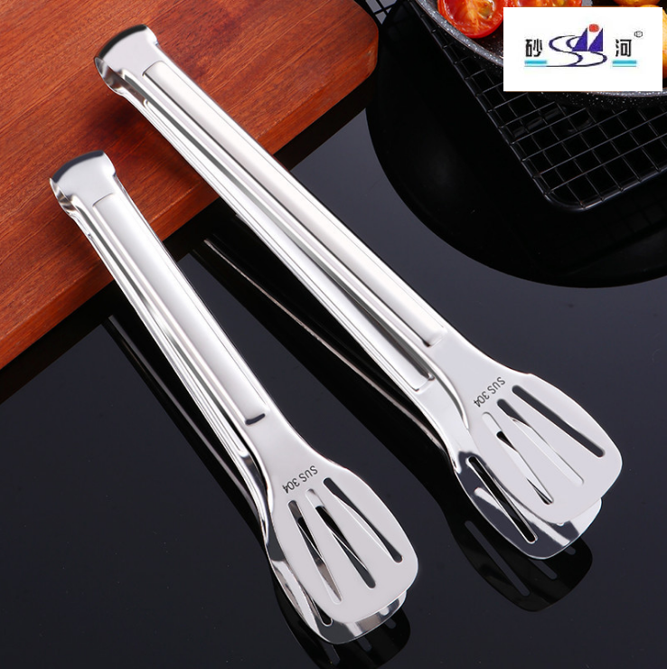 Stainless steel Food Tongs  Buffet Clips Cake Clip 2