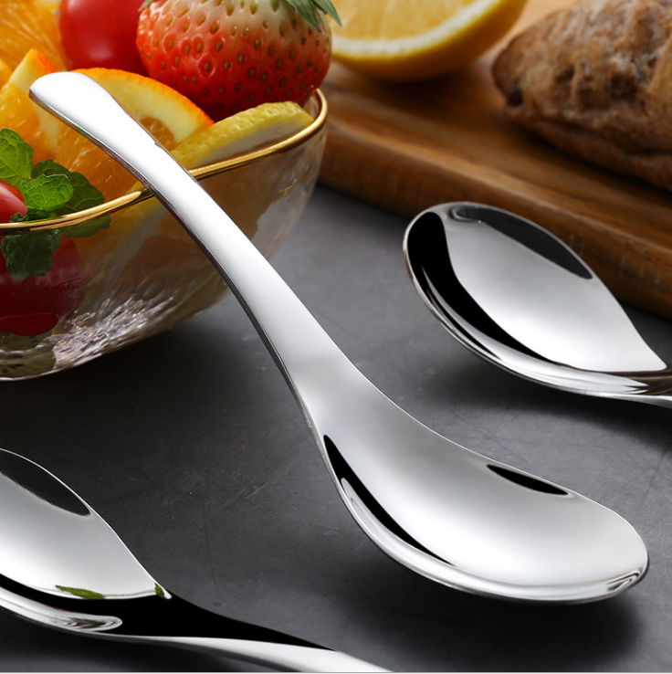table stainless steel soup scoop 18-8 soup spoon with difficult to rust 2