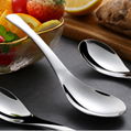 table stainless steel soup scoop 18-8 soup spoon with difficult to rust