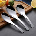 table stainless steel soup scoop 18-8 soup spoon with difficult to rust