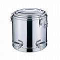不锈钢双层多用桶茶楼厨具保温饭桶建筑工地茶水桶酒店用品