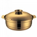 2021 Wholesale Cook ware Food Heating Pot 2 Compartment Hot Pot 6
