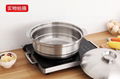 Stainless Steel Partition Soup & Stock Pots Home Available Induction Cooker 2