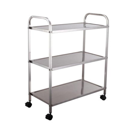 Hotel Hot pot Restaurant Trolley Cart Kitchen Stainless Steel 3 Tier Trolley 