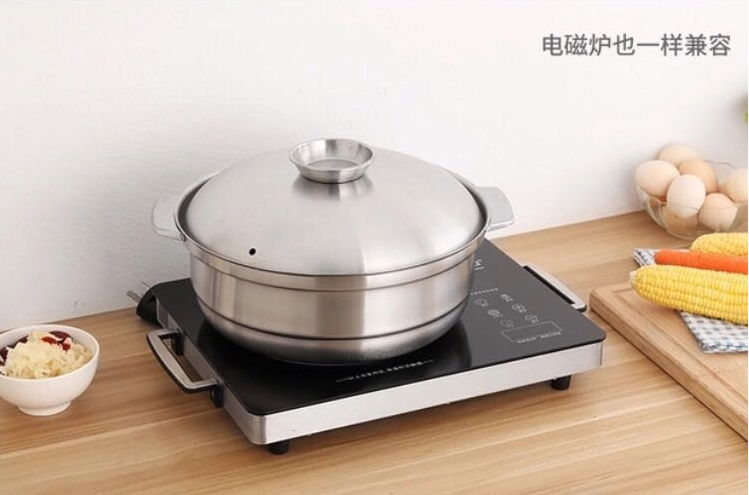 High Quality Stainless Steel Casserole Kitchenware Cooking Pot With Lid  3