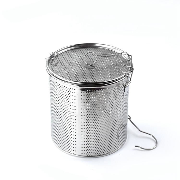 新款不鏽鋼湯籃鹵料籃茶葉籃大號商用鹵料籠瀝水隔渣過濾網加固扣 2