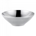 Tableware Commercial s/s horn double-layer bowl household daily necessities 1