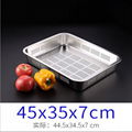 Hotel Restaurant Food Pans Container Kitchenware S/S Material Drainage Trays