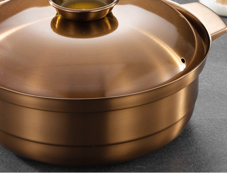 廠家不鏽鋼深湯鍋商用加厚雙耳白鋼鍋大容量電磁爐復底湯煲訂製 4