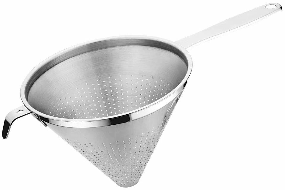 hight quality 18/8 stainless steel kitchen gadget colander w/handle & ear 3