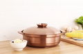 Stainless steel plain broth fire pot（fondue）small lot order available