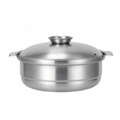 Stainless steel plain broth fire pot（fondue）small lot order available