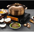 Stainless steel plain broth fire pot（fondue）small lot order available