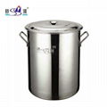 difficult to rust metal containers 18/10 stainless steel stockpot cookware from China