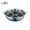 stainless steel hot pot sudoku cook ware factory direct made in China