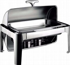Catering Equipments Rectangular Stainless Steel Buffet Stove Chafing dishes