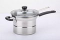 Steel Pasta Pot Noodle Pot Pasta Spaghetti Stock Pot With Strainer Insert 3