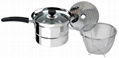 Steel Pasta Pot Noodle Pot Pasta Spaghetti Stock Pot With Strainer Insert 2