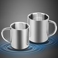stainless steel double wall water mug for kindergarten