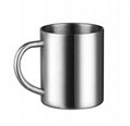 stainless steel double wall water mug for kindergarten