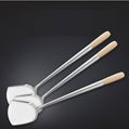 Stainless Steel Wok Spatulas with Wood Handle/Chinese Wok Turner Shovel