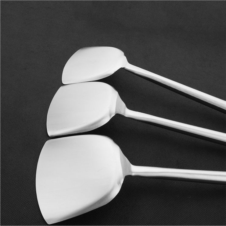 Stainless Steel Wok Spatulas with Wood Handle/Chinese Wok Turner Shovel 4