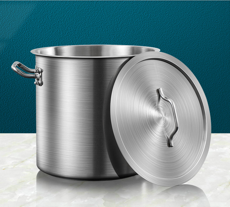 Deep drawing stainless steel stock pot（container）small lot order available 5