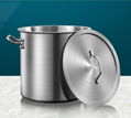 Deep drawing stainless steel stock pot（container）small lot order available