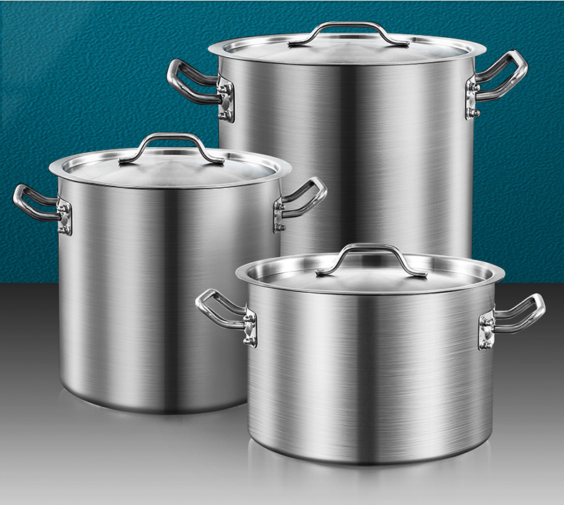 厂家一体拉伸成型不锈钢汤锅家庭商用食品容器化工用材料桶批发 3
