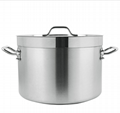 Deep drawing stainless steel stock pot（container）small lot order available