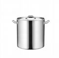 Deep drawing stainless steel stock pot（container）small lot order available