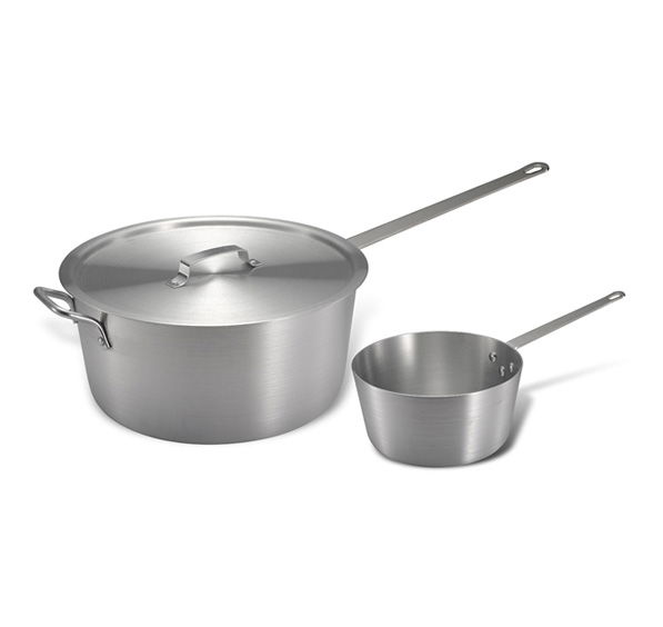 aluminium pot with iron handle 2