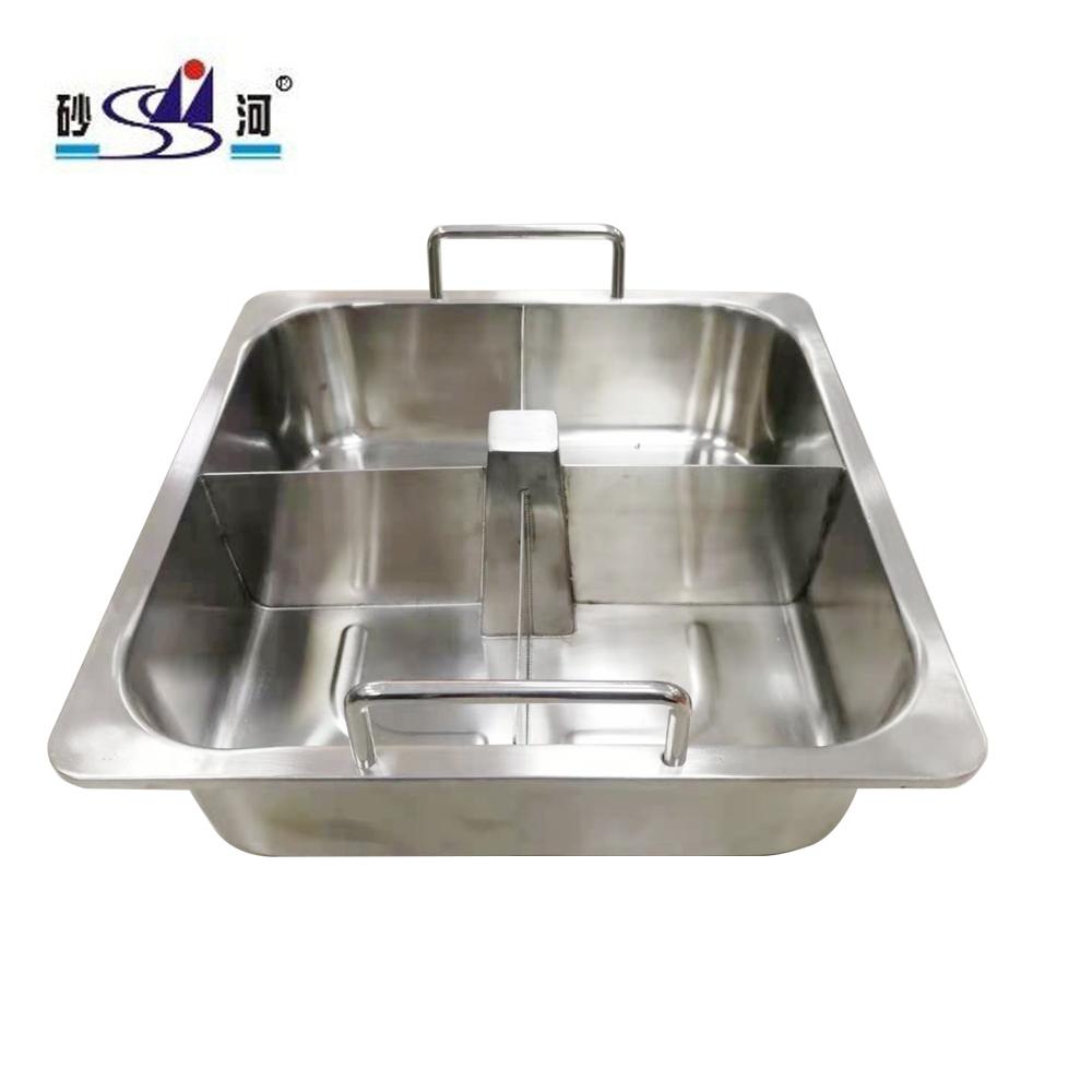 Cookerware s/s Pan with Center Column & Divider into 2 Grids Available