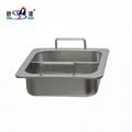 Hot sell Kitchenware Stainless steel square fondue Available Gas furnace 8