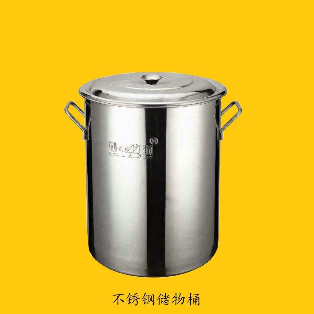 厨房18/10不锈钢大容量汤桶不容易生锈可用燃气炉 2