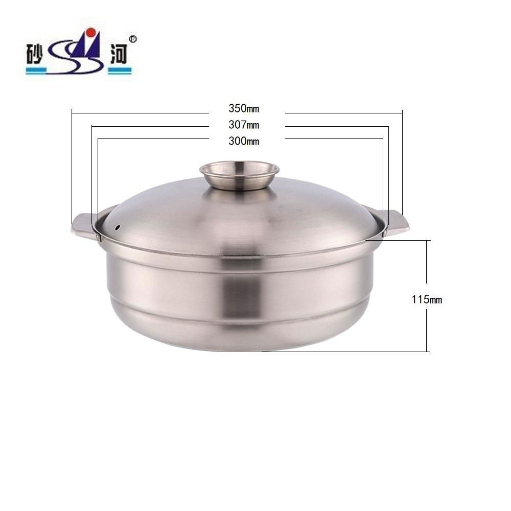 High Quality Stainless Steel Casserole Kitchenware Cooking Pot With Lid  4