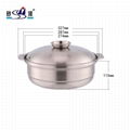 2021 Wholesale Cook ware Food Heating Pot 2 Compartment Hot Pot 12