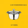 stainless steel shabu shabu steamboat， clad tri-ply hot pot