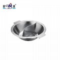 Good looking durable cooker stock pot Metal cooking s/s yin yang fire pot 9