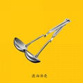 Tableware stainless steel slotted spoon soup spoon strainer ladle colander 2
